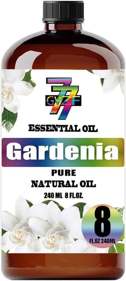 Gardenia Essential Oil - Gardenia Oils for Diffusers, Humidifiers, DIY Candles, Soap, Cleaning, Home, Office, Yoga, Massage, Gifts - 8 fl oz (240 ml) - GV77ZF