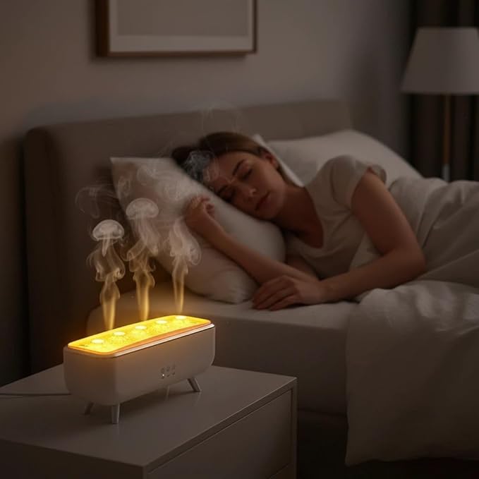 Elegant 300ml humidifiers for Bedroom with Music Rhythm and 7-Color Changing Essential Oil Diffuser for Home, Multi-Mode Mist Diffuser for Office and relaxationl