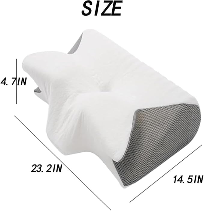 Premium Relief Pillow, 2026 New 2-in-1 Ergonomic Pillow with Case, Adjustable Memory Foam Supports Pillows, Orthopedic Bed Pillows for Side Back Stomach Sleeper (1PC-Black)