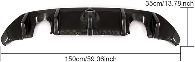 Carbon Fiber Rear Diffuser Compatible With Ford Focus RS Hatchback 4 Door 2016-2018 Rear Bumper Cover Lower Lip Spoiler Valance Protector Factory Outlet