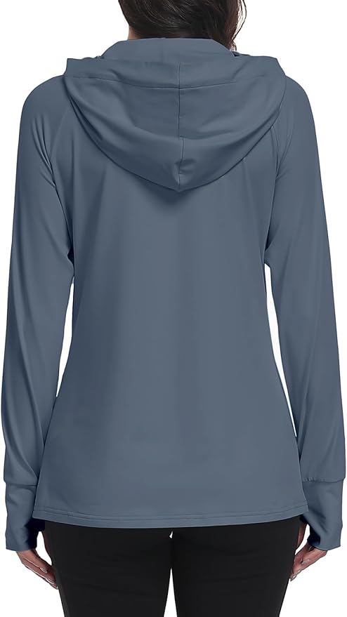 SeSe Code UPF 50+ Hoodie With Eye Mask Womens Zip Up Travel Jackets Sleep Sun Protection Shirts Pockets Outdoor Nap
