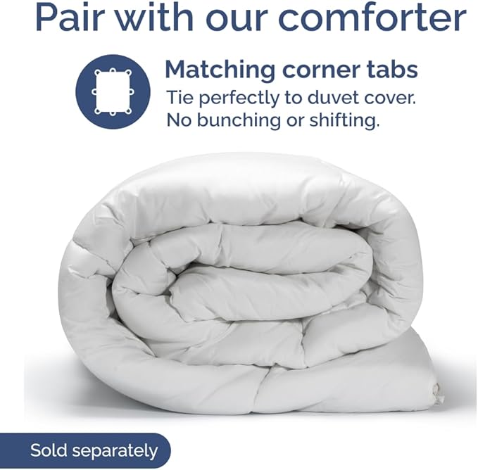 Duvet Cover Oversized Queen Size Set - Extra Soft Oversized Queen Duvet Cover with 2 Pillow Shams - Hotel Luxury, Easy Care & Fade Free w/ Zipper Closures & Ties - Comfy, Cozy & Breathable (White)