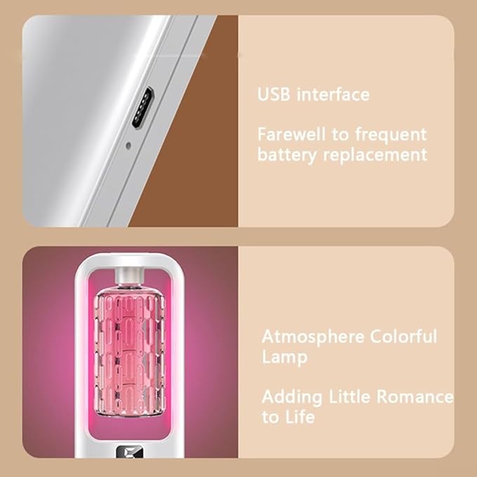 Rechargeable Aromatherapy Diffuser with Humidifier, 50ML Capacity, Silent Motor and 5 Mist Modes, Designed for Home, Bathroom, and Travel Environments (B5)
