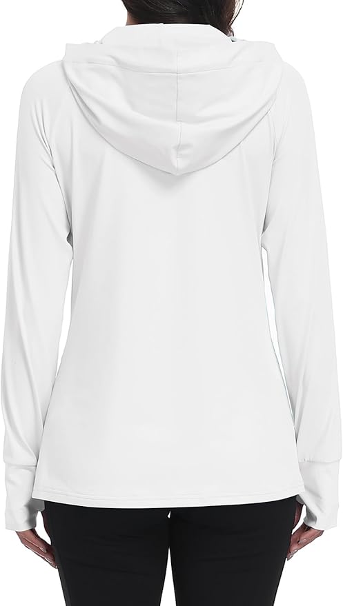 SeSe Code UPF 50+ Hoodie With Eye Mask Womens Zip Up Travel Jackets Sleep Sun Protection Shirts Pockets Outdoor Nap