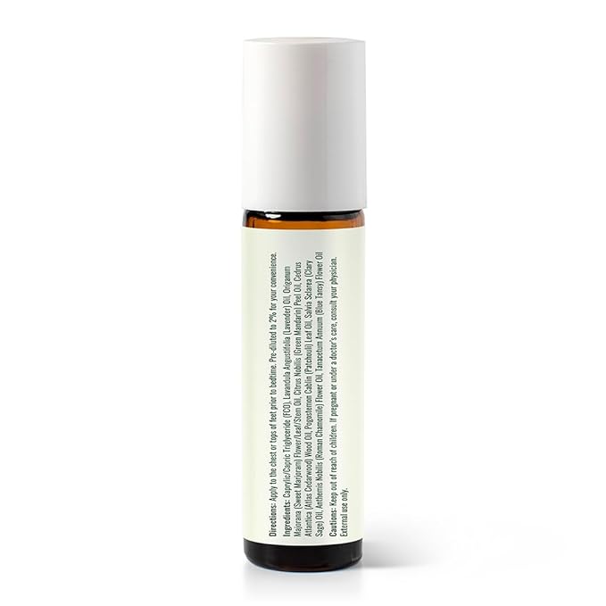 Plant Therapy Kids Nighty Night Essential Oil Blend for Sleep, 10 mL (1/3 oz), Pre-Diluted Roll-On for Convenience, Support a Restful Night's Sleep