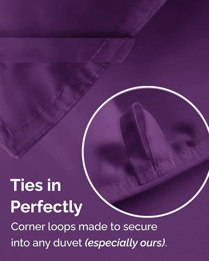 Twin XL Comforter Set - 5 Piece Bed in a Bag Twin XL Size Bed Set - Down Alternative Comforter, Flat Sheet, Fitted Sheet, Pillowcase & Sham for All Seasons - Ultra Soft, Comfy & Breathable - Purple
