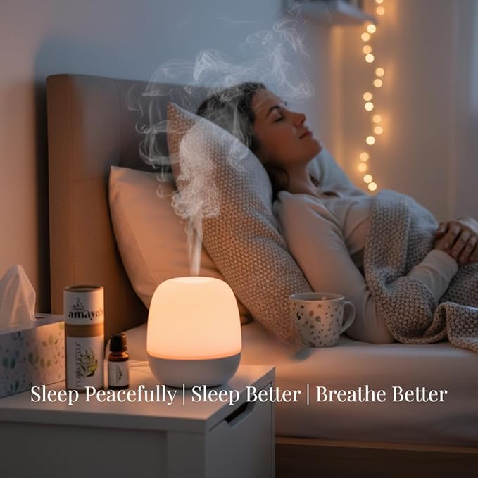 Amayah Breathe Essential Oil Blend for Congestion Relief & Seasonal Wellness | Eucalyptus, Peppermint & Tea Tree Aromatherapy Oil for Diffuser | Sinus Support & Clear Breathing