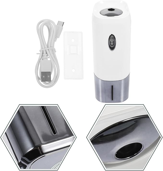 LABRIMP Automatic Aromatherapy Diffuser Gray with Timer, Home Air Freshener and Room Accessory, Household Aroma 360 Oil Diffuser for Wellness and Relaxation