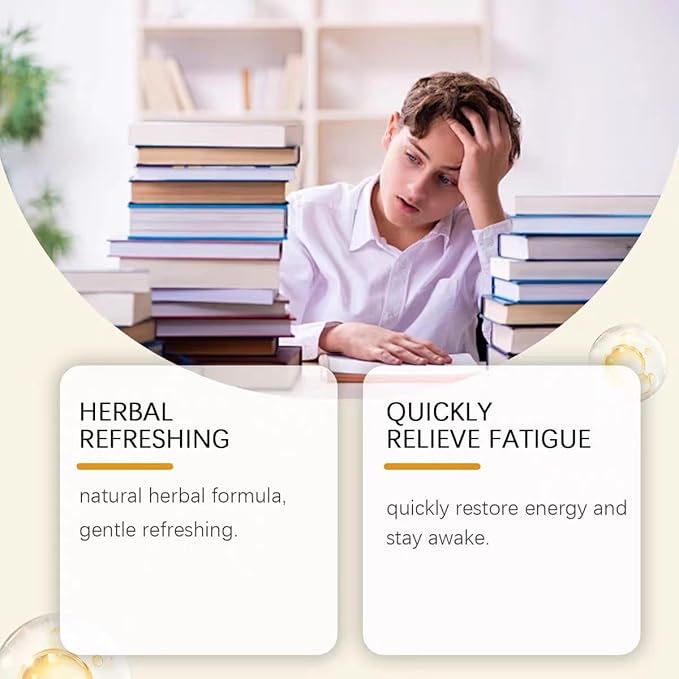 【HERVOW】 Portable Aromatherapy Diffuser for Essential Oils – 900 Uses Long Lasting, No Electricity, Natural Mint Lavender Chamomile, for Home Car Office Travel, Calming Air Freshener Gift