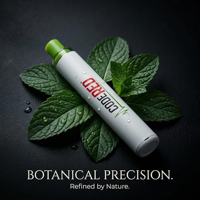 Code Red V-Aid Mullein Mint Diffuser - Plant-Based Herbal Diffuser Stick with Cool Mint, Mullein, Thyme - Relaxation Stick for Daily Balance - 600 Uses - 2 Pack