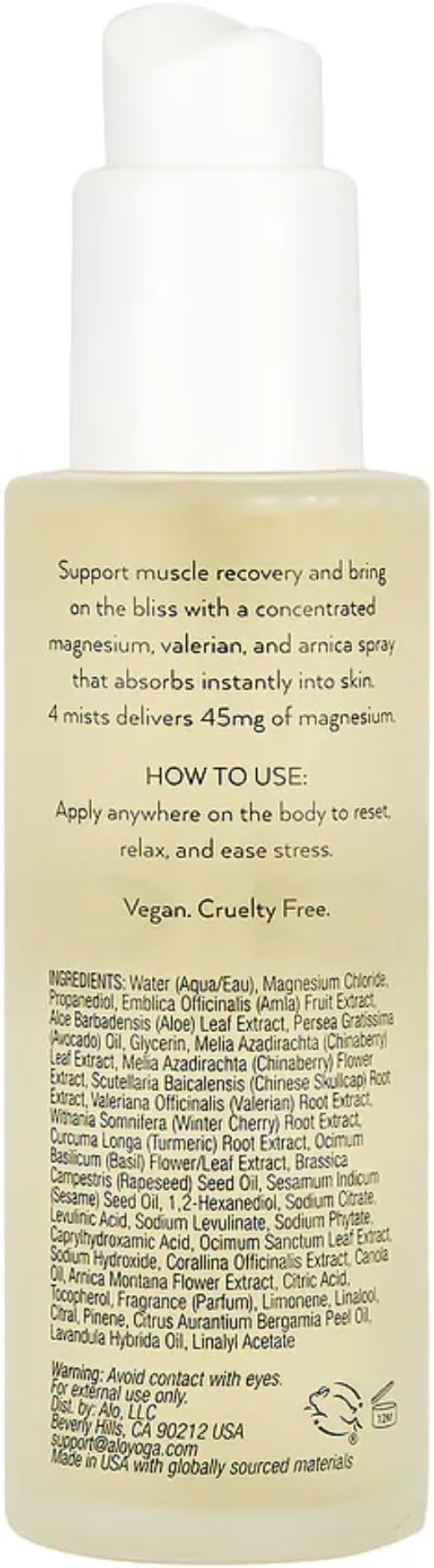Alo Magnesium Oil Spray + Mini | Sleep, Stress & Anxiety Relief + Muscle Recovery | Fast-Absorbing Magnesium with Valerian Root, Arnica & Essential Oils | Non-Sticky Body & Pillow Mist | 3.2 + 0.7 oz