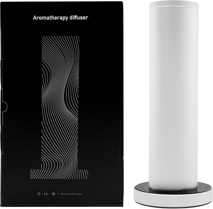 110ML Aroma Scent Diffuser Large Room Aromatherapy Diffuser- 10000 FT³ Smart Essential Oil Diffuser with App Control Ideal for Home Office, Hotel (Sliver)
