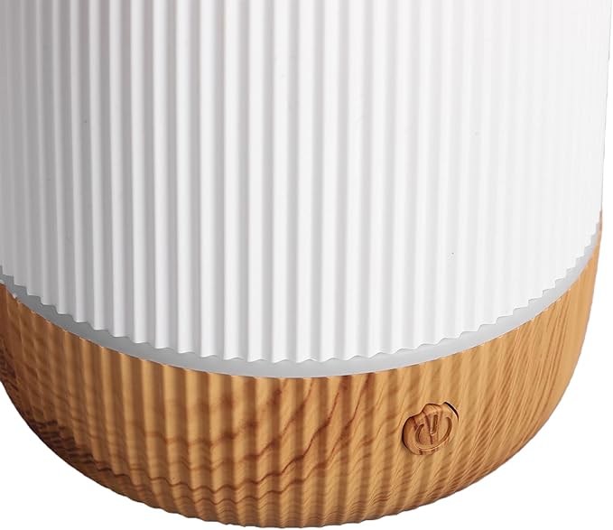 Diydeg Essential Oil Diffuser, Quiet Ultrasonic Aromatherapy Humidifier with Independent Light Mist Functions, Water Low Shuts Off Portable Air Diffuser for Bedroom Yoga Office