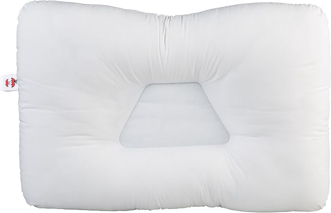Core Products Tri-Core Cervical Support Pillow – Gentle (Medium Firmness) Orthopedic Neck Pillow for Pain Relief, Back and Side Sleepers – Ergonomic Contour Pillow – Assembled in USA, Full Size, White