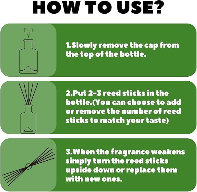 SCENTORINI Citronella Reed Diffuser Set, 6.7 Fl Oz Scented Diffusers for Home, Citronella Oil Reed Diffusers Refills, Suitable for Bedroom, Bathroom, Patio, Camping, Courtyard, Pool, Outdoor Use