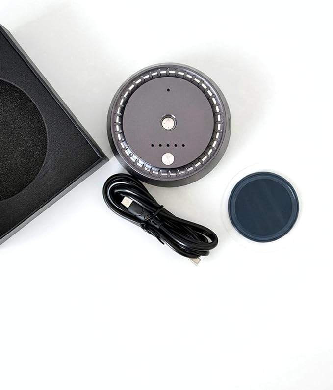Smart Cold Air Diffuser Waterless Oil Aromatherapy Machine, Bluetooth Scent Diffuser, Cylindrical Capsule Shape, Quiet Modern Home Fragrance Diffuser 100ml, Portable (Black Mini)