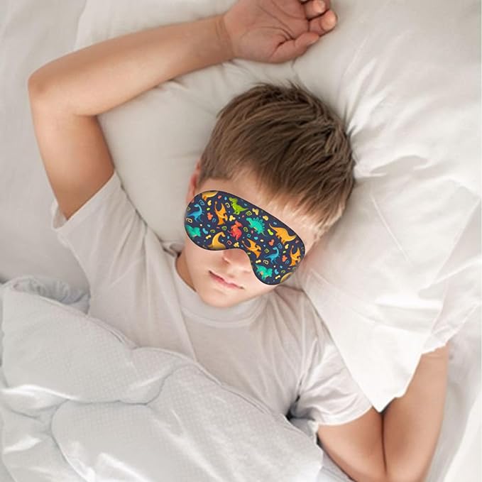 Sleep Eye Mask, Blackout Sleeping Mask for Kids Adult Children's Travel Eye Mask Eye Cover, Soft Smooth Lightweight Mulberry Silk,