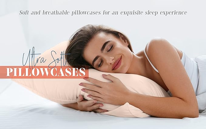 Elegant Comfort Solid Pillowcases 1500 Premium Hotel Quality Microfiber - Smooth Weave, Wrinkle and Fade Resistant, Easy Slip-On, 2-Piece Set, Standard/Queen Pillowcase, Paradise Teal