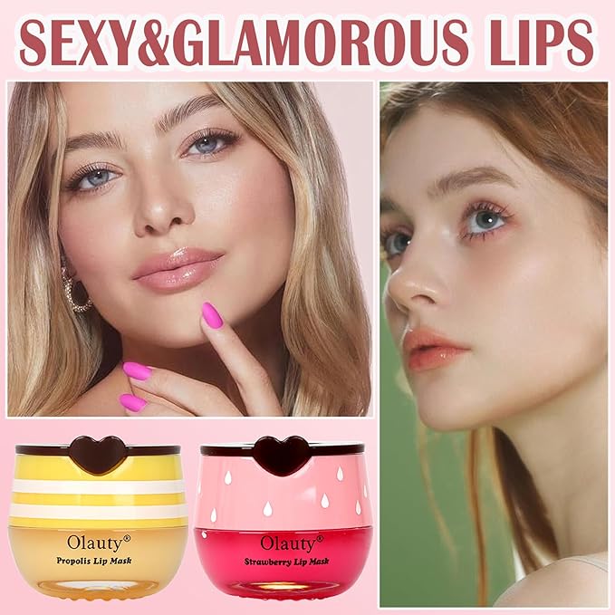 4Pcs Bee Lip Balm Honey Pot, Strawberry, Watermelon, Apple Lime, Honey Lip Balm Bulk, Lip Mask Overnight, Prevention Lip Dry, Teacher Appreciation Gifts, Lip Balms & Moisturizers