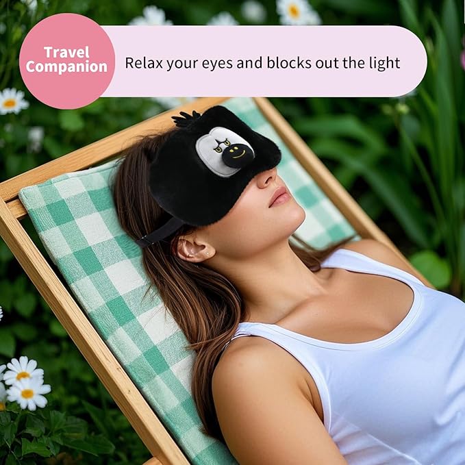 PERFECTSIGHT Cute Sleep Eye Masks (Orang)
