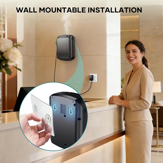 Essential Oil Diffuser & Smart Humidifier - 400mL Capacity Up to 3200 sq.ft., Aromatherapy Scent Machine with Smart APP, Scent & Time Adjustment for Home, Hotel, Office