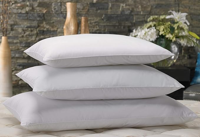 Marriott Down Alternative Eco Pillow - Hypoallergenic Eco-Friendly Pillow with 100% Recycled Fill (Euro)