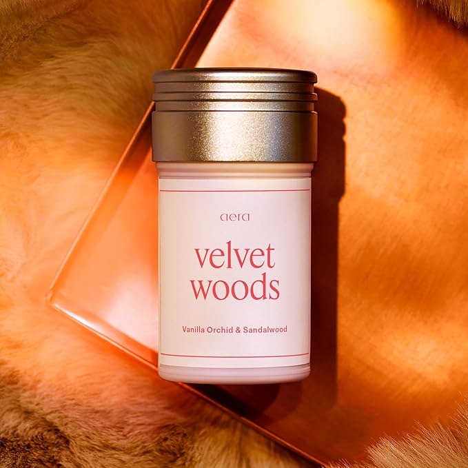 Aera Mini Velvet Woods – Smart Home Fragrance Capsule Refill – Notes of Vanilla Orchid, Nutmeg & Sandalwood – Woody Fresh Essential Oil Scent – Capsule Size Fits Aera Mini Diffuser