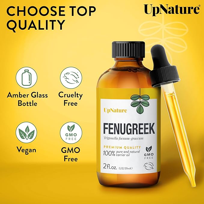 UpNature Fenugreek Oil - 100% Pure Fenugreek Seed Extract Essential Oil, 2oz