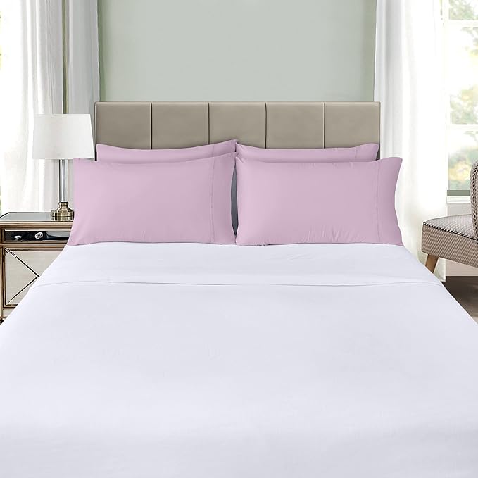 Utopia Bedding Queen Pillow Cases - 4 Pack - Envelope Closure - Soft Brushed Microfiber Fabric - Shrinkage and Fade Resistant Pillow Covers Queen Size 20 X 30 Inches (Queen, Lavender)
