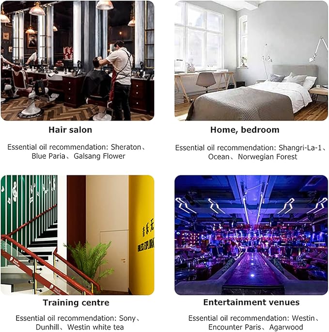 Smart WiFi Essential Oil Diffuser,300ml Square Aroma (Coverage: 300-400m³), Timing+smart Control,Quiet Air Humidifier,for Hotel/Home/Office