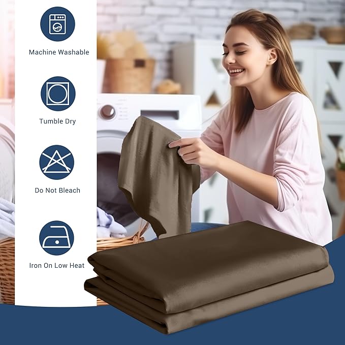 Pillowcases Queen 12 Pack, 20x30 Pillow Cases with Envelope Closure, Soft Plain Brushed Microfiber Covers Breathable Wrinkle-Resistant, Brown