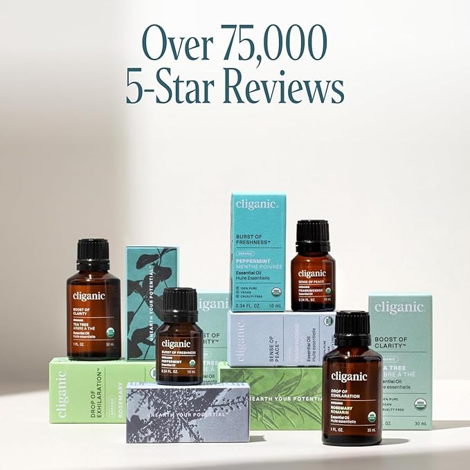 Cliganic Organic Lemon Eucalyptus Essential Oil, 10ml