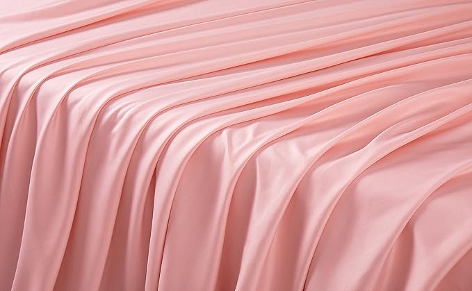 Manyshofu Extra Deep Pocket Full Size Sheets Set - Hotel Luxury 1800 Thread Count Sheets & Pillowcases - Kids Bedding Set up to 24" Mattress - Blush Pink Bed Sheets 18-24 Inch Deep Pockets - 4 Piece