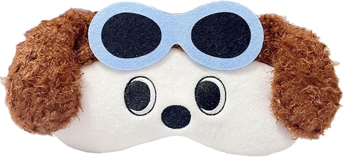PERFECTSIGHT Cute Sleep Eye Masks (Coffee Sunglasses Dog)