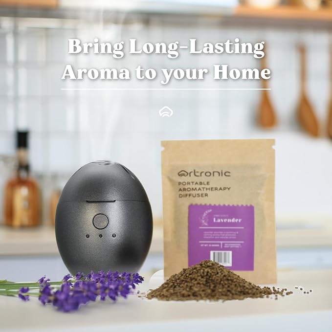 Aroma Diffuser-Compatible Scent Granule Starter Kit: Lavender,10g, Refills for Orbby Incense Burner