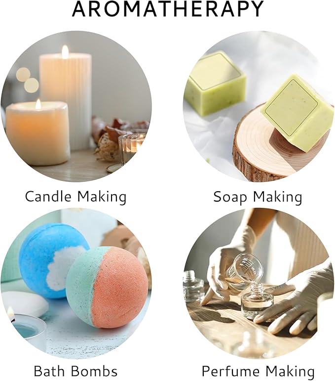 LOXIM Intimate Essence Collection Essential Oil Blends,Pure Natural Essential Oils Set of 3,Fragrance Oil Perfect for Humidifiers, Diffuser, for Lovers - Rose, Sandalwood, Bergamot
