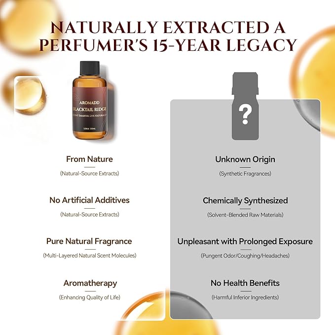 AROMADD AROMADD Blacktail Ridge Diffuser Oil Inspired by Luxury Hotel Scent 3.38 Fl Oz (100ml), Aroma Diffuser & Hotel Fragrance Diffuser Oil, Essential Oil Diffuser for Aromatherapy, Long-Lasting