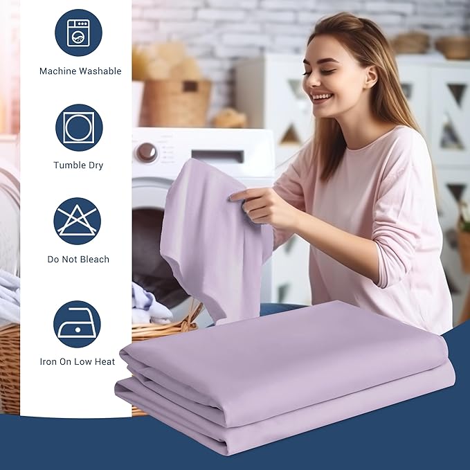 Pillowcases Standard 12 Pack, 20x26 Pillow Cases with Envelope Closure, Soft Plain Brushed Microfiber Covers Breathable Wrinkle-Resistant, Lavender