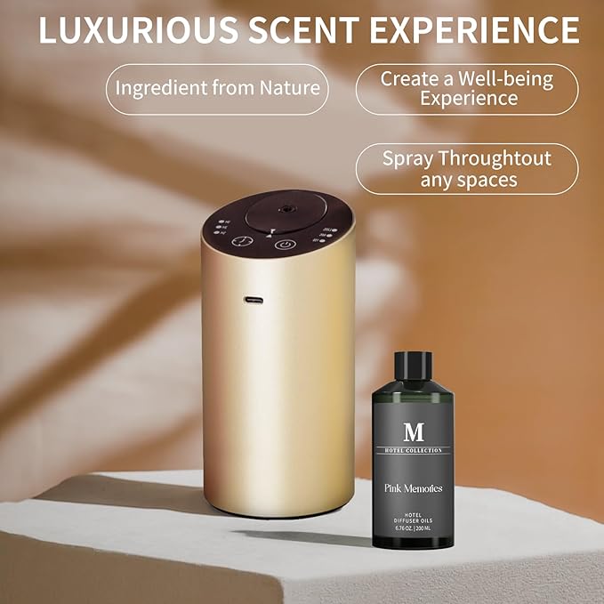 Hotel Collection Diffuser Oil-Pink Memories, 6.76 Fl Oz (200ml), Home Luxury Aroma & Hotel Fragrance Diffuser Oil- Essential Oils for Aromatherapy Bigger Bottle, Longer Lasting Aroma