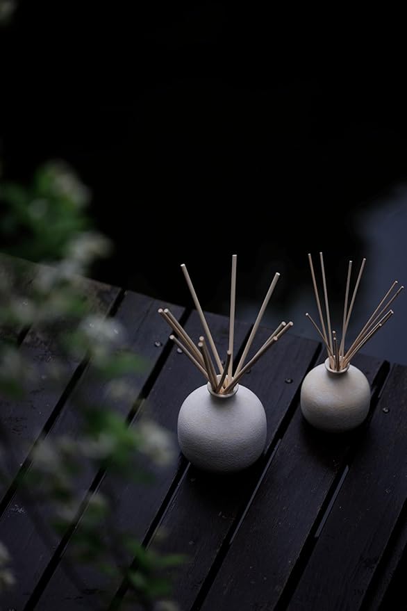 Blueme Spiritual Wellness Diffuser Oil Refill | Palo Santo & Vetiver | 16.91 Fl Oz - Refillable Diffuser, Essential Oils, Ceramic, Rattan Reeds | Large