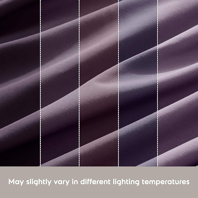 Nestl Extra Deep King Sheet Set - 6 Piece Breathable & Cooling Sheets - Hotel Luxury Bedding Set w/18-24 Inch Deep Pockets - Easy & Secure Fit - Super Soft, Wrinkle Free & Comfy - Purple