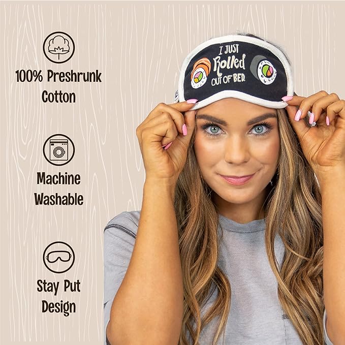 Lazy One Women's Cotton Face Mask for Sleep, Washable Sleeping Mask for Adults