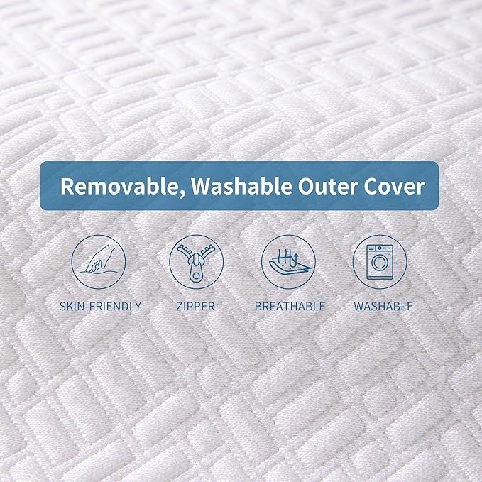 Ultra Thin, Flat Pillow for Sleeping 2.25 Inch Height, Thin Memory Foam Pillow for Stomach Sleeper, Slim Bed Pillow for Side and Back Sleepers, Standard Size