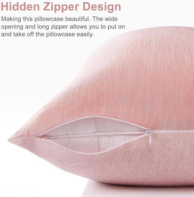 Elegear Cooling Pillow Cases for Hot Sleepers, Japanese Q-Max 0.5 Cooling Pillowcases, Both Sides(Cooling/Cotton), Breathable Soft Pillowcase for Hair and Skin, Set of 2-Pink (Standard (20" x 26"))