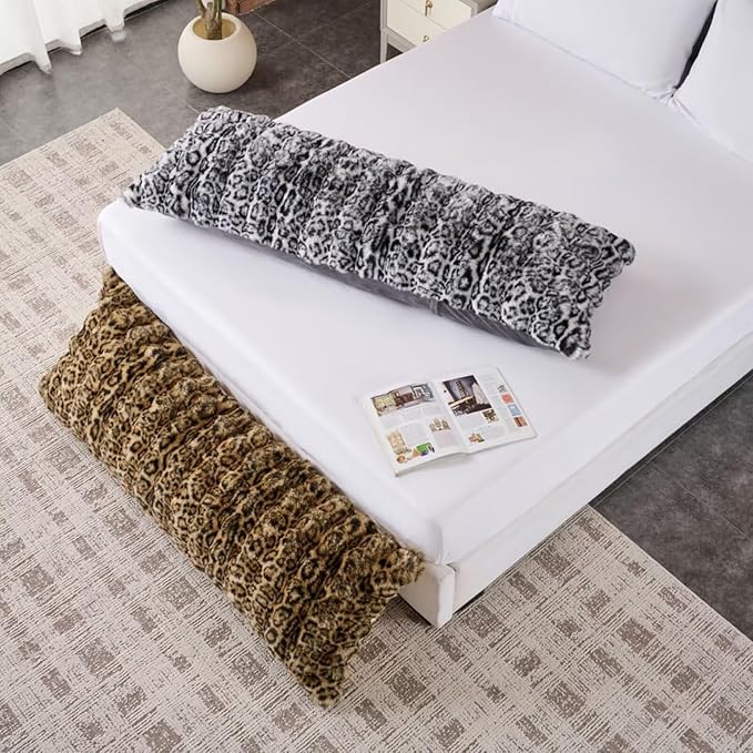 Full Body Pillow 20x54 Inch,Memory Foam Pregnancy Pillow for Side Sleepers,Orthopedic Back Support Maternity Pillow for Women (with Removable Cover)-Taupe Chocolate