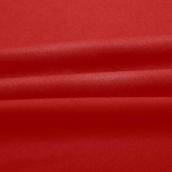 Sfoothome Queen Sheets Set - Hotel Luxury 4-Piece Bed Set, Extra Deep Pocket, 1800 Series Bedding Set, Wrinkle & Fade Resistant, Sheet & Pillow Case Set (Queen, Red)