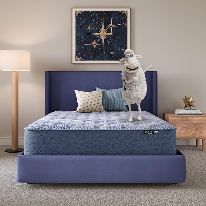Serta Five Star Mattress Tranquility 14-Inch Plush – Cal King – Zoned Support, Pressure Relief, Cooling Comfort – Made in USA – Bed-in-a-Box – 100 Night Trial, 10-Year Limited Warranty