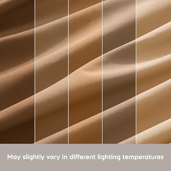 Nestl Extra Deep Cal King Sheet Set - 6 Piece Breathable & Cooling Sheets - Hotel Luxury Bedding Set w/18-24 Inch Deep Pockets - Easy & Secure Fit - Super Soft, Wrinkle Free & Comfy - Mocha Brown