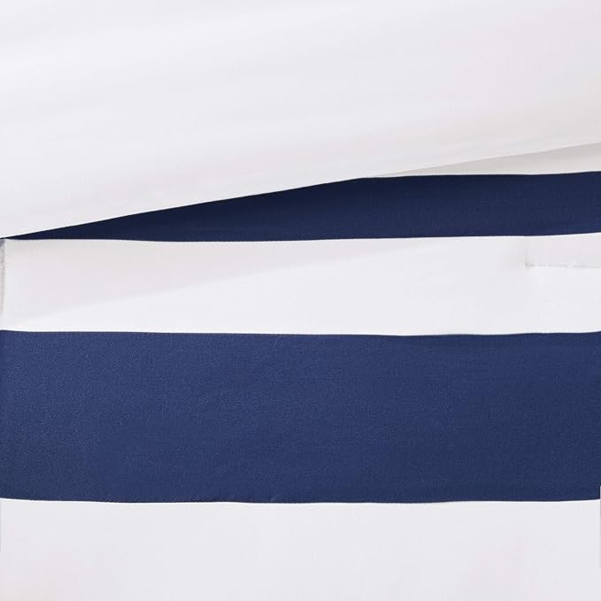 Madison Park Heritage Comforter Quilt Combo Set - Modern Luxury Design, All Season Down Alternative Bedding, Matching Shams, Decorative Pillows, Full/Queen(90"x90"), Color Block Navy 8 Piece