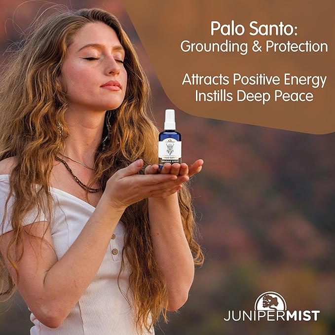 Smudge Spray Gift Set (3x114ml), Sage Spray, Palo Santo & Lavender Spray for Cleansing Negative Energy, Spiritual Room Spray Set, Smudge Kit Alternative, Essential Oil Spray